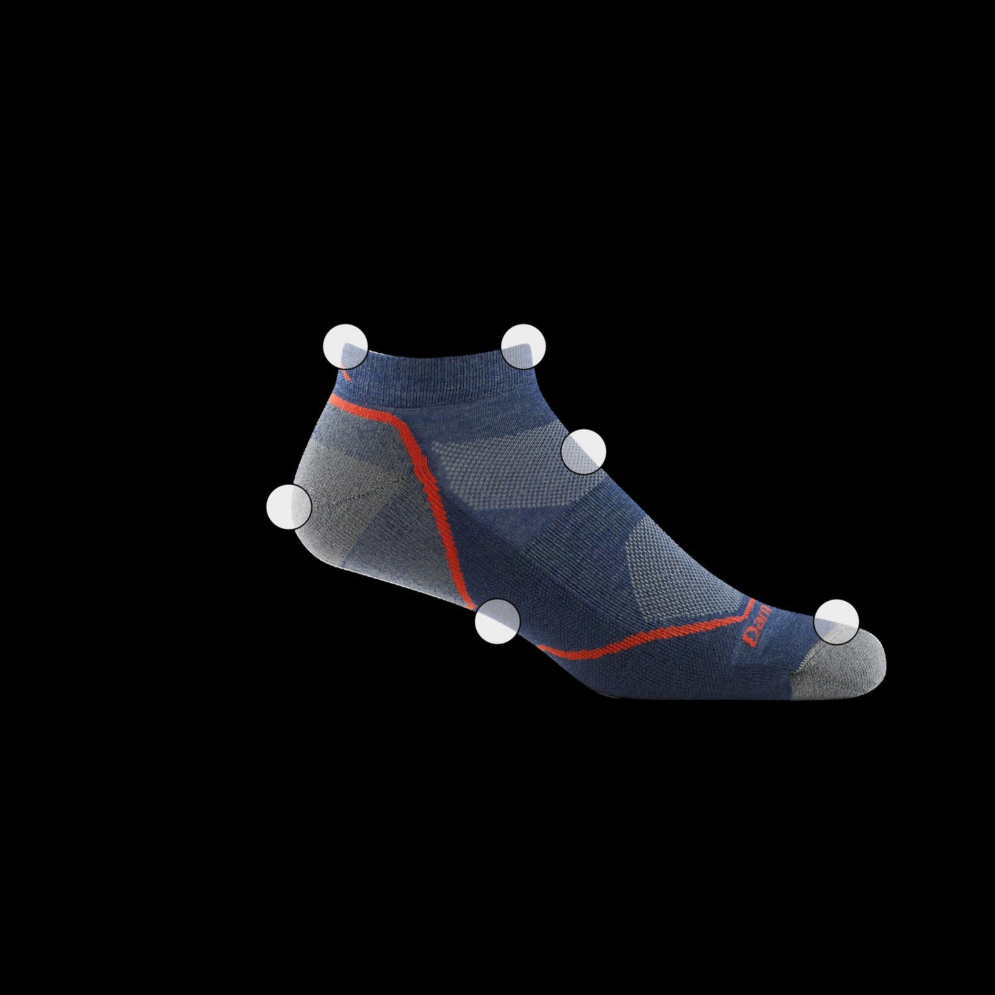 Men's Light Hiker No Show Lightweight Hiking Socks