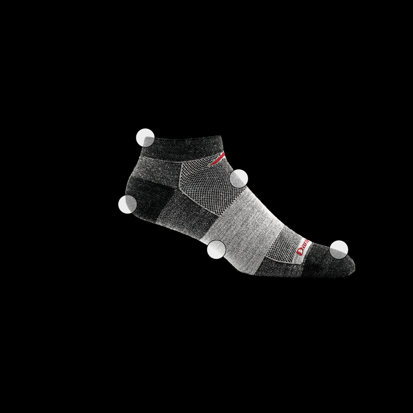 Men's 1437 No Show Lightweight Running Socks