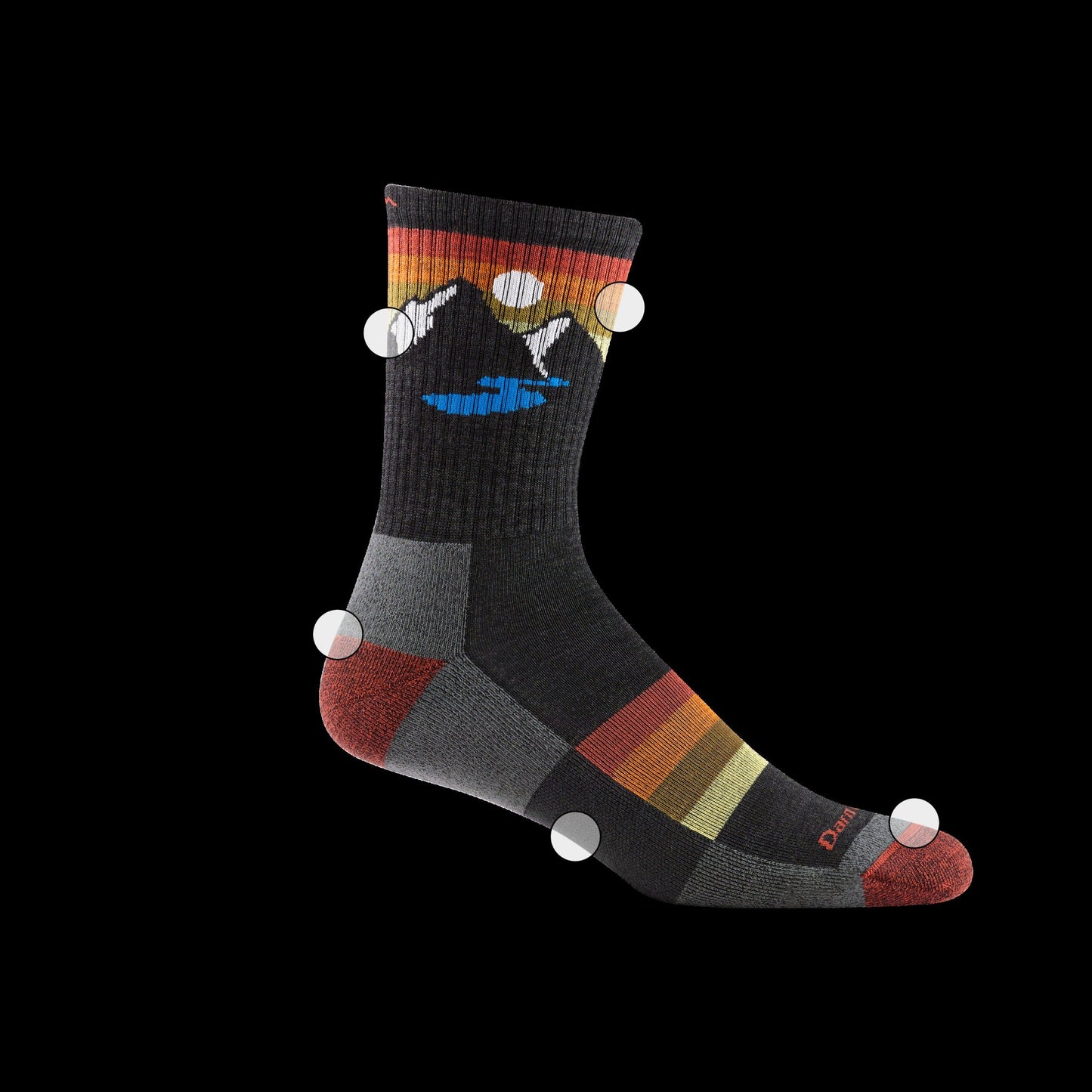 Men's Sunset Ridge Micro Crew Lightweight Hiking Socks