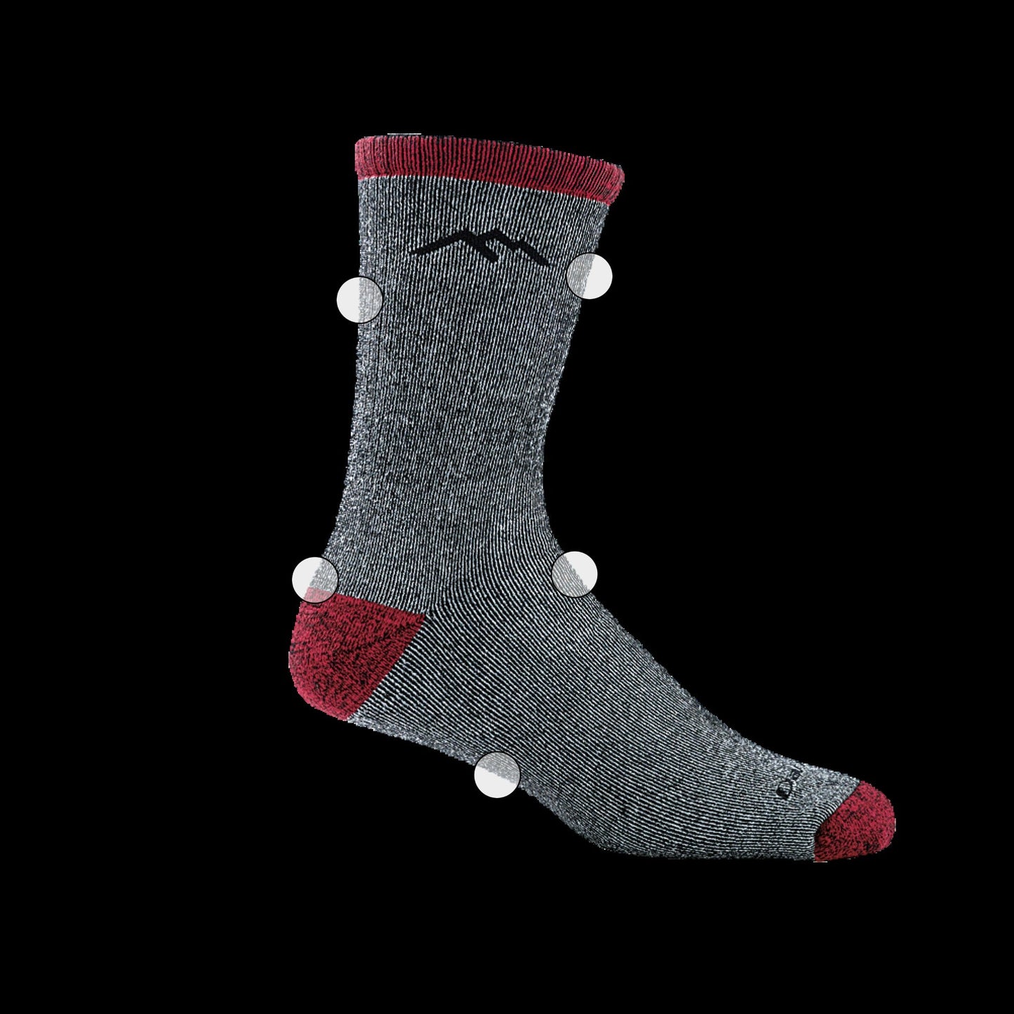 Men's Mountaineering Micro Crew Heavyweight Hiking Socks