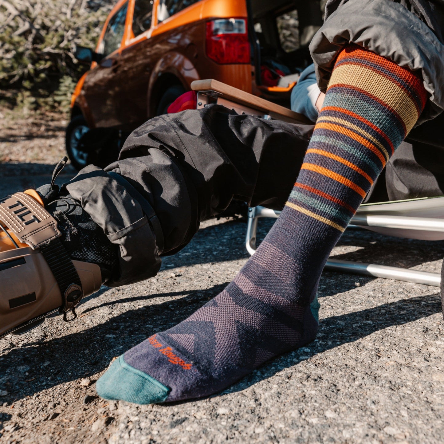 Men's Snowpack Over-the-Calf Midweight Ski & Snowboard Socks