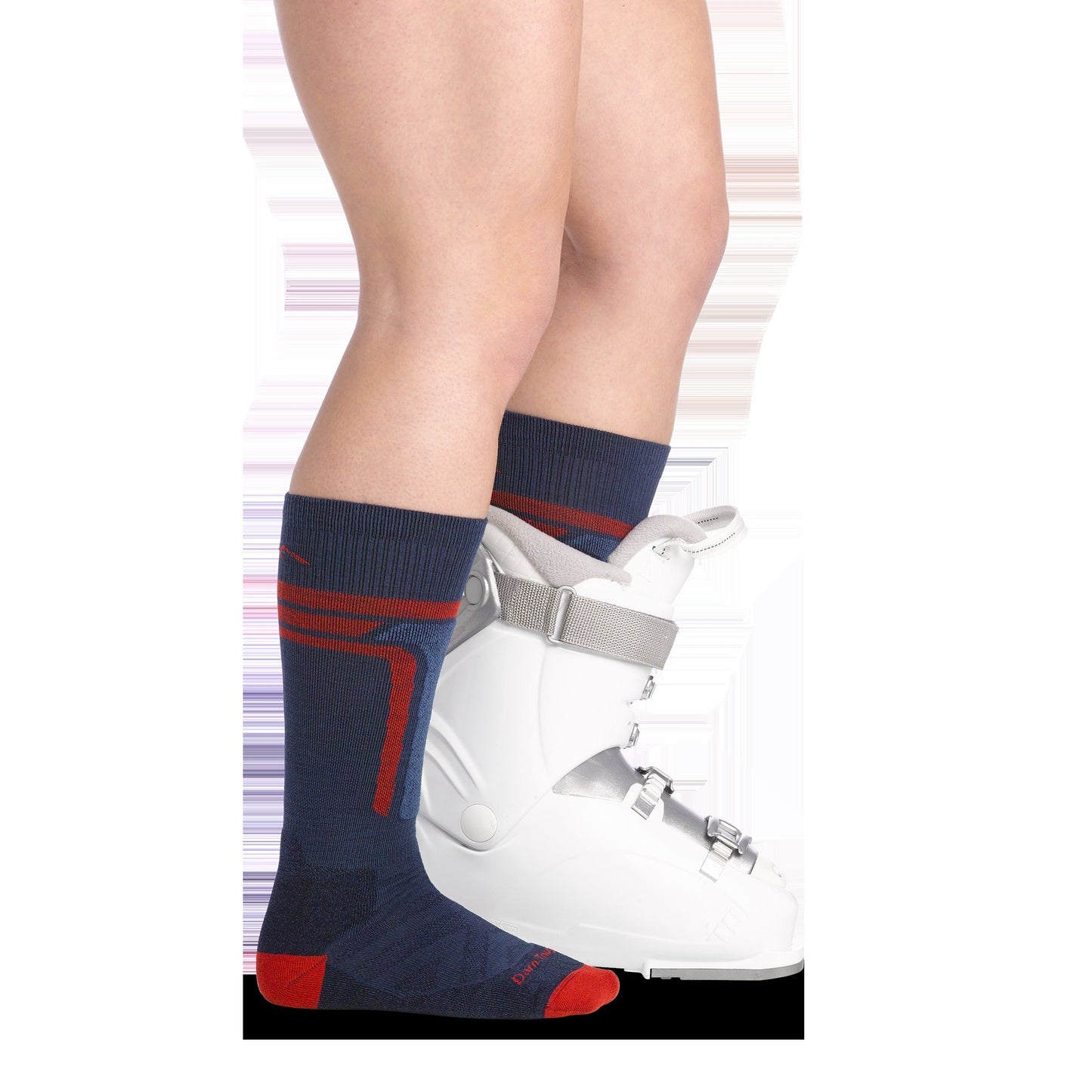 Kids T-Bar Over-the-Calf Midweight Ski & Snowboard Socks