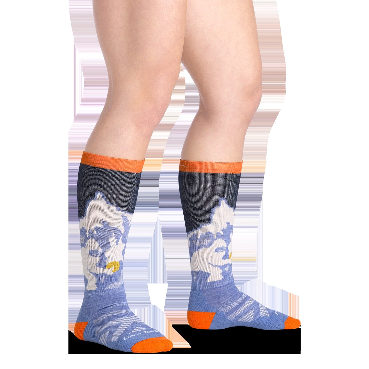 Kids Little Yeti Over-the-Calf Midweight Ski & Snowboard Socks