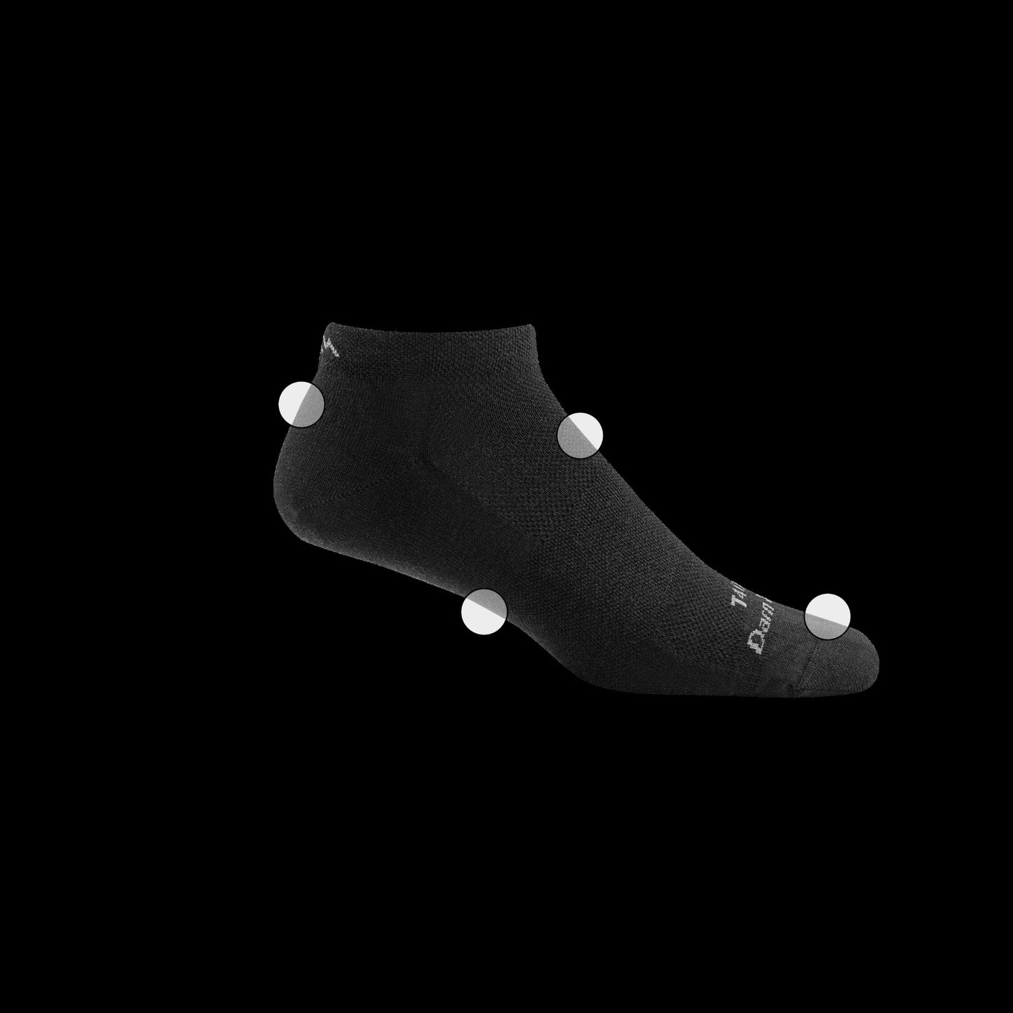 T4016 No Show Midweight Tactical Socks with Cushion
