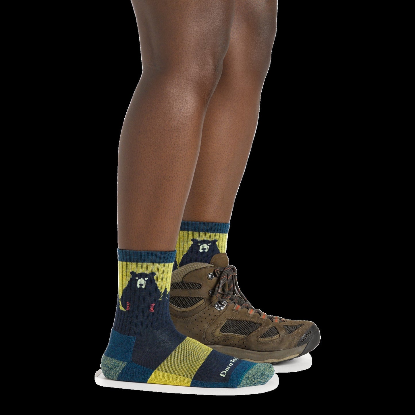 Women's Bear Town Micro Crew Lightweight Hiking Socks