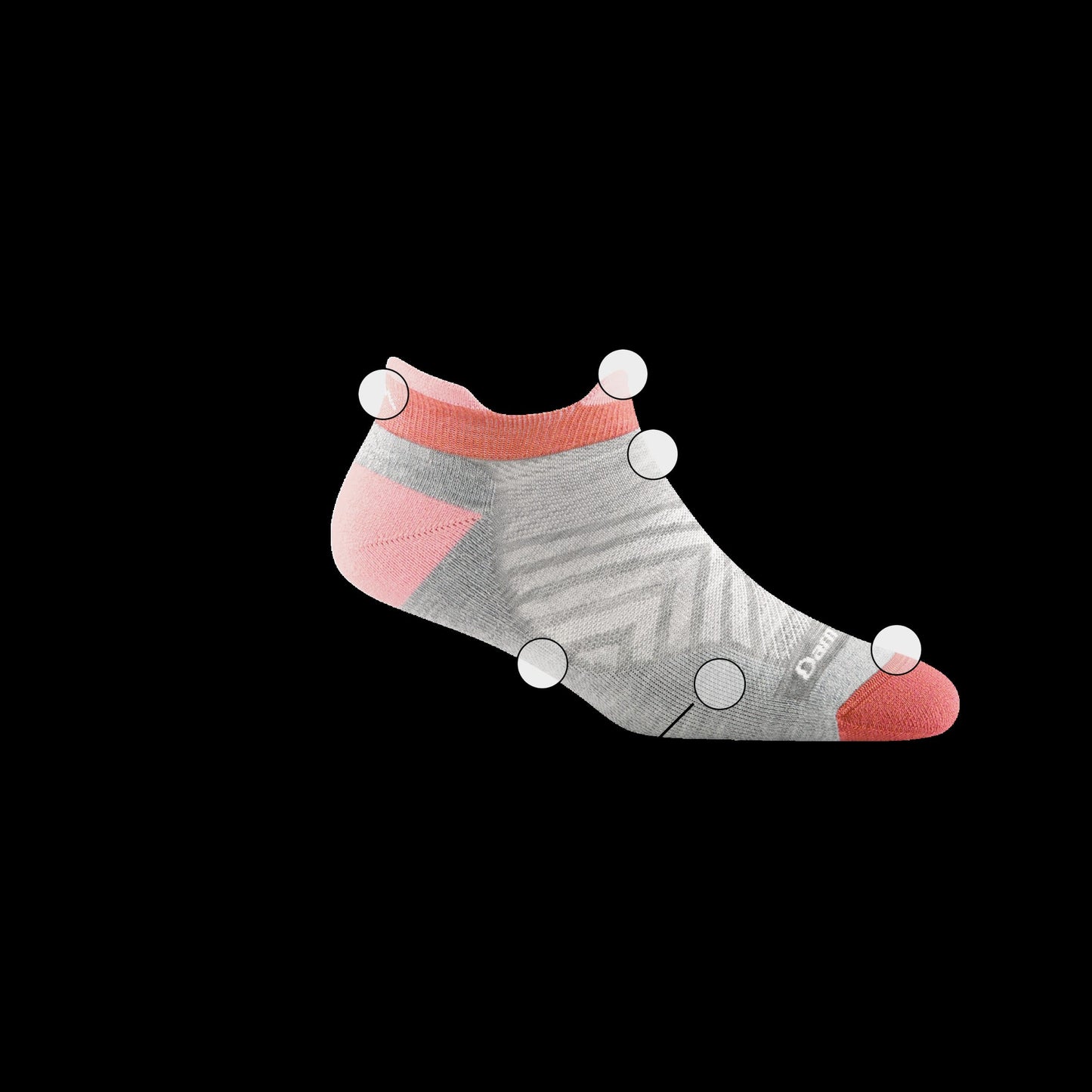 Women's Run No Show Tab Cushioned Ultra-Lightweight Running Socks