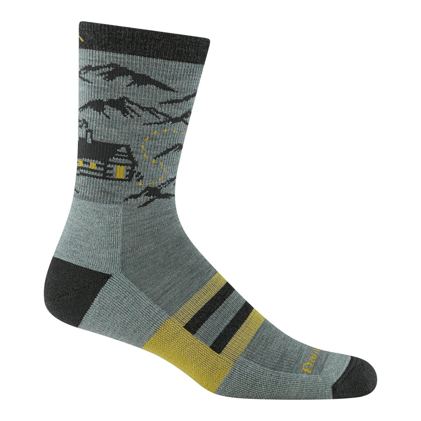 Men's Hike Hike Hut Micro Crew Midweight Hiking Socks-Last Chance