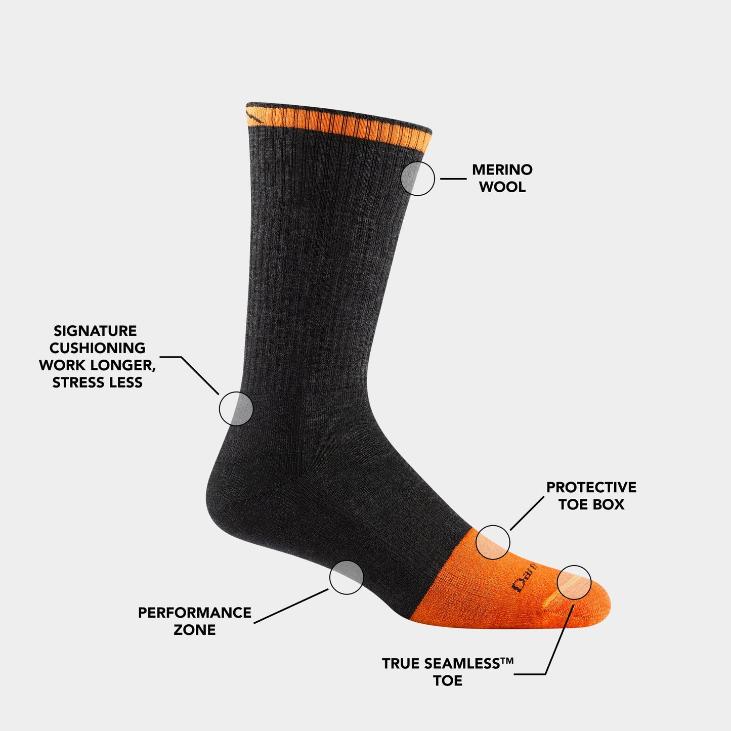 Men's Steely Boot Midweight Work Socks