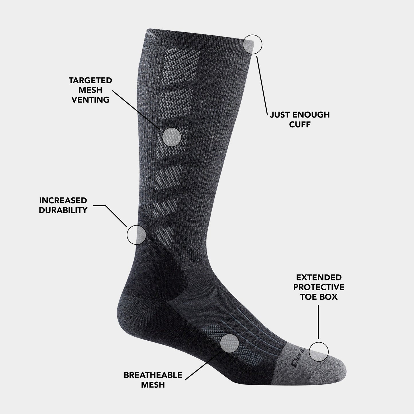 Men's Stanley K Mid-Calf Lightweight Work Sock-Last Chance