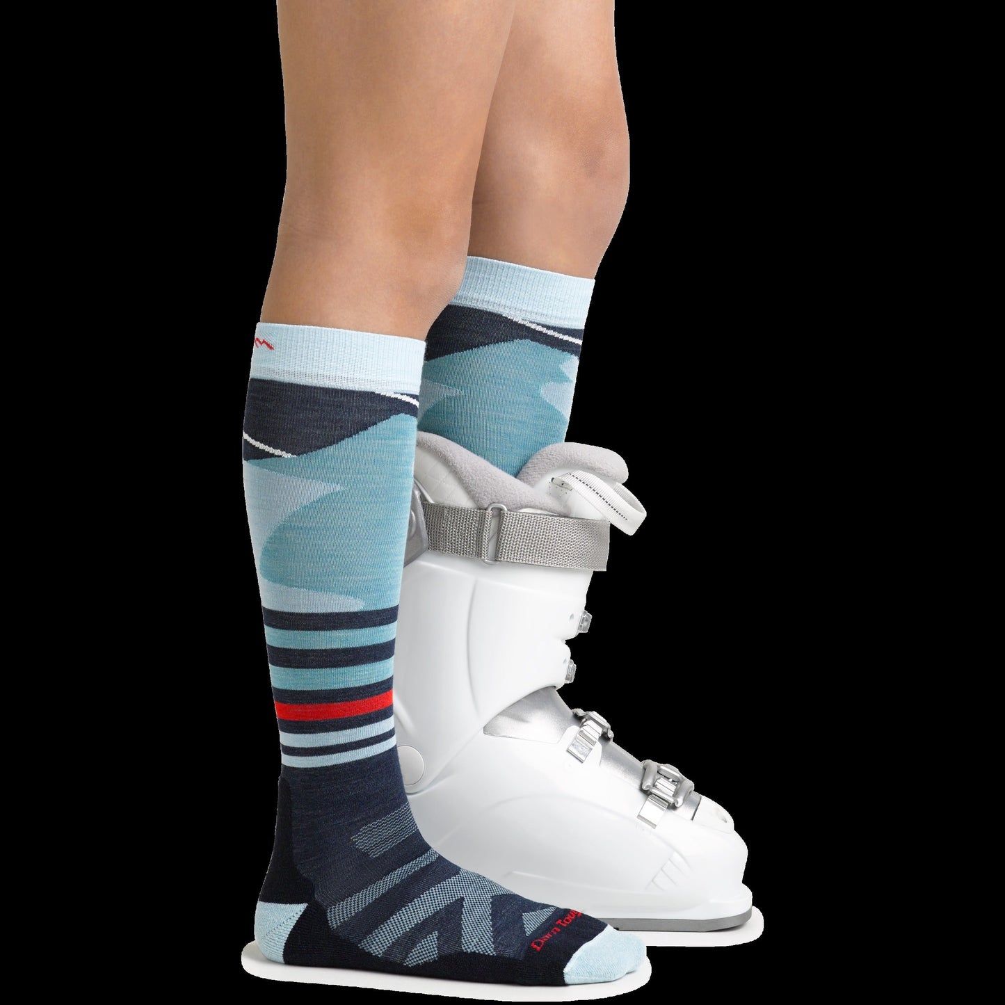 Kids Skipper Over-the-Calf Midweight Ski & Snowboard Sock-Last Chance