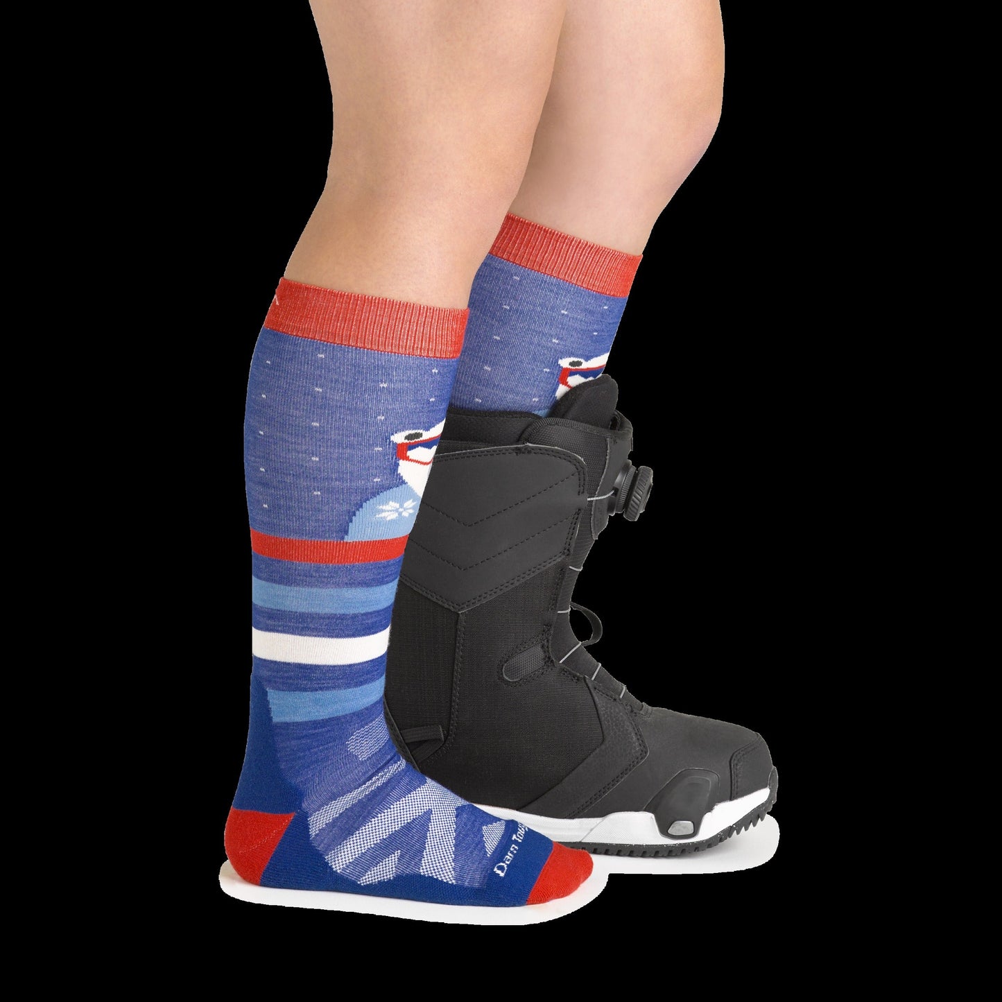 Kids Polar Patroller Over-The-Calf Midweight Ski & Snowboard Sock-Last Chance