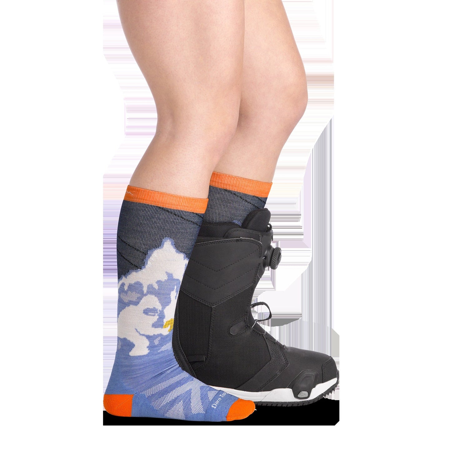 Kids Little Yeti Over-the-Calf Midweight Ski & Snowboard Socks